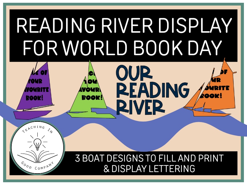 Reading River Display for World Book Day